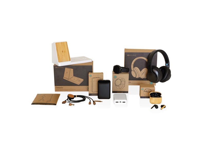 RCS standaard recycled plastic 10.000 mAh powerbank