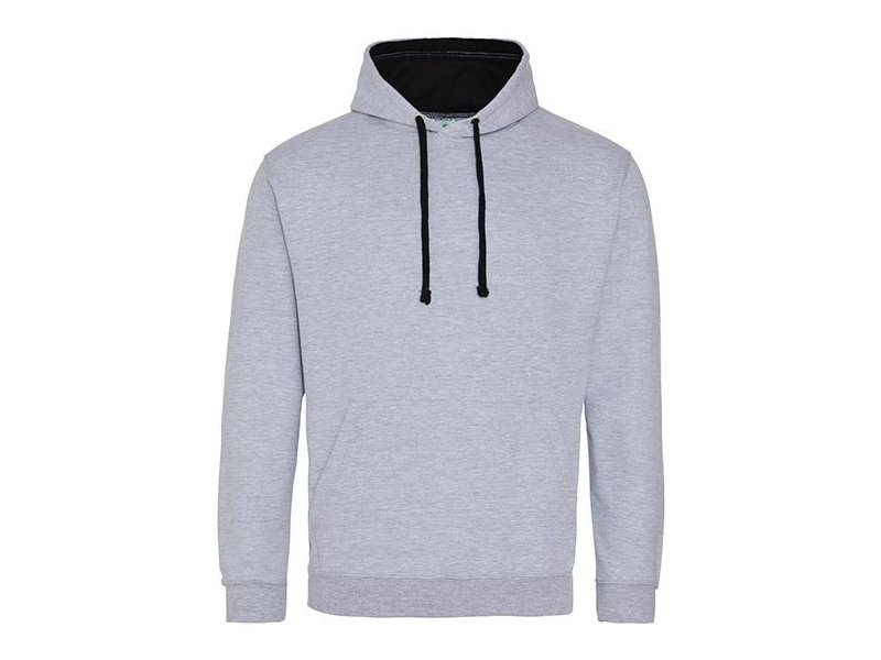 Hooded sweater met kleurige accenten, goedkoop bedrukken van sweaters Hooded sweater met kleurige accenten, goedkoop bedrukken van sweaters