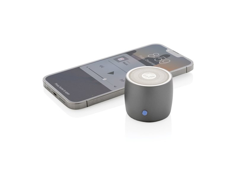 Swiss Peak RCS gerecycled aluminium 3W bass speaker Swiss Peak RCS gerecycled aluminium 3W bass speaker