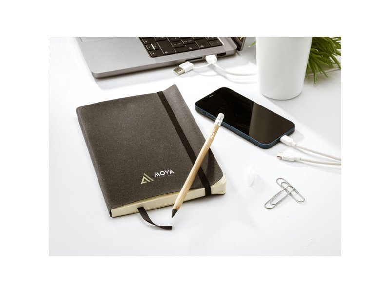 Monti Recycled Leather Notebook A5 notitieboek