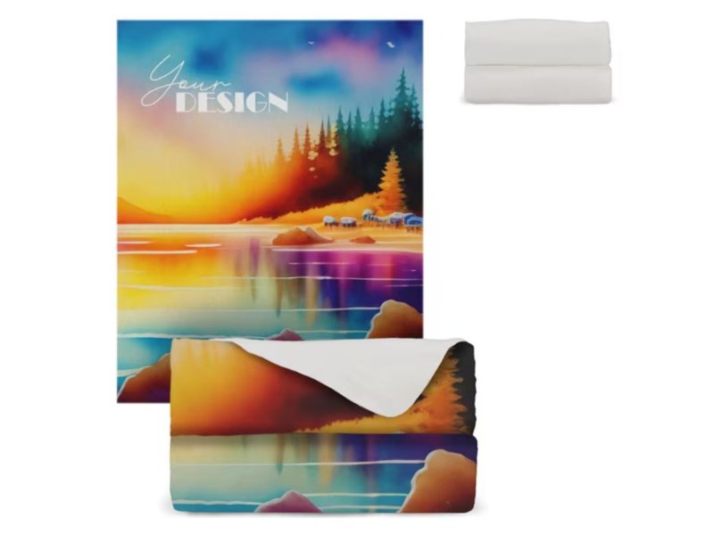R-PET fleece deken sublimatie