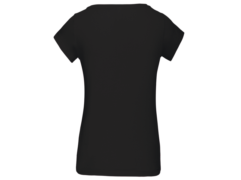 Kariban  Dames-t-shirt korte mouwen met boothals