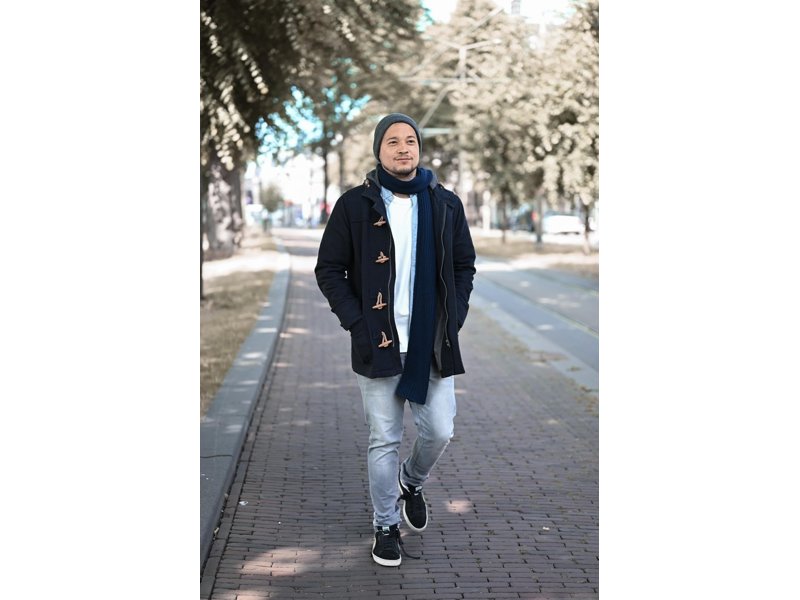 Grof Gebreide sjaal - 180 x 20cm