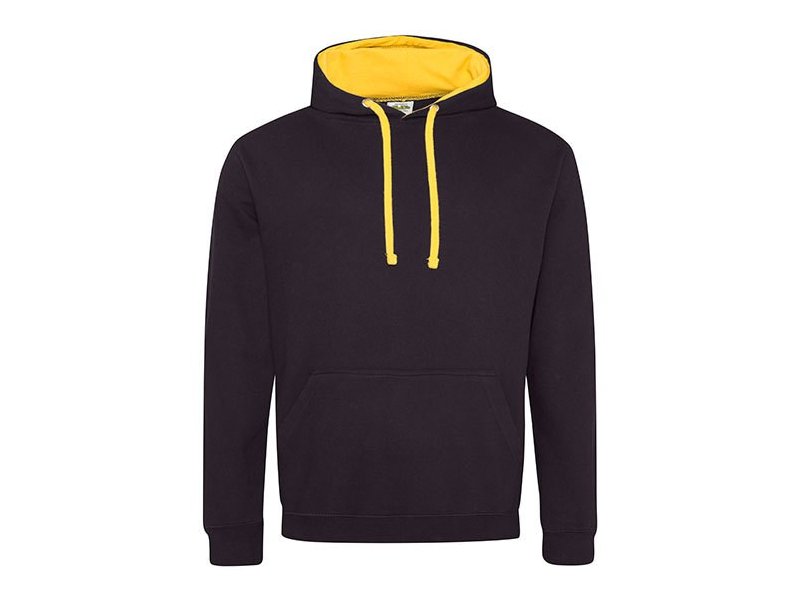 Hooded sweater met kleurige accenten, goedkoop bedrukken van sweaters Hooded sweater met kleurige accenten, goedkoop bedrukken van sweaters