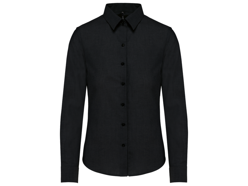 Kariban Dames oxford blouse lange mouwen Kariban Dames oxford blouse lange mouwen