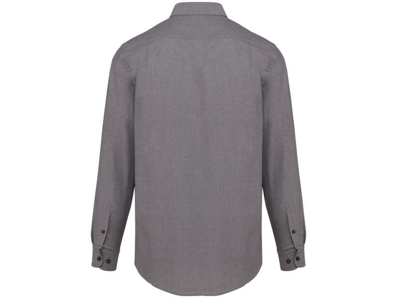 Kariban Heren oxford overhemd lange mouwen