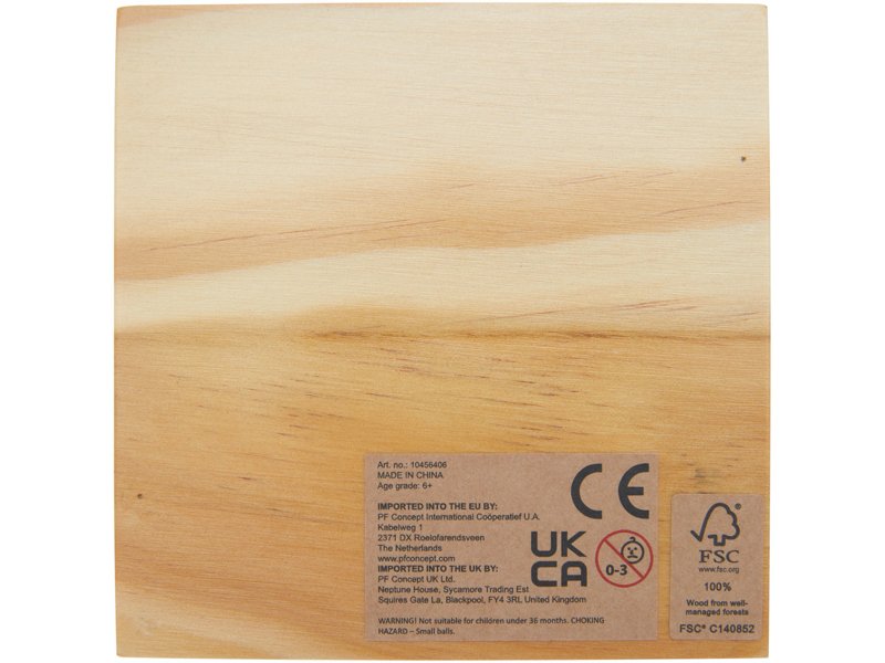 Strobus houten boter-kaas-en-eieren-spel