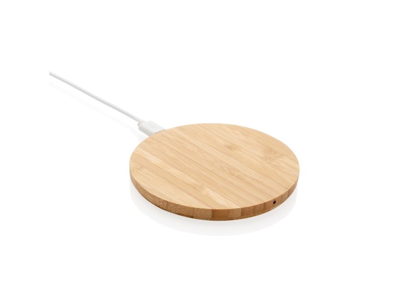 Bamboe 5W draadloze oplader rond