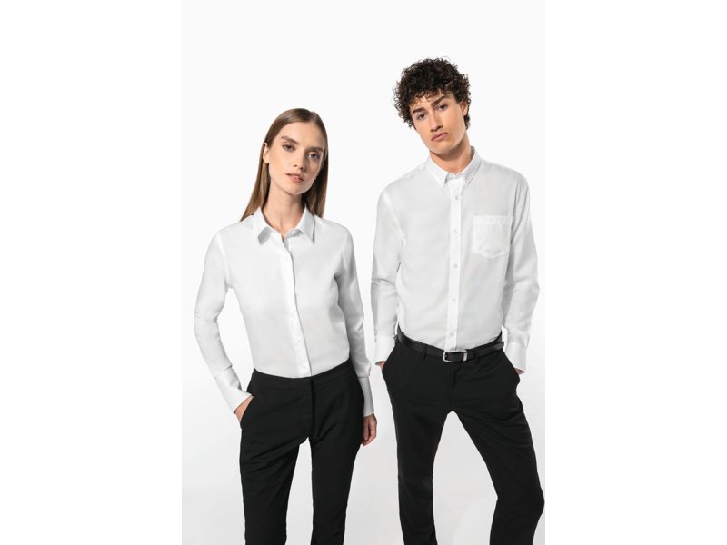 Kariban Heren non-iron overhemd lange mouwen