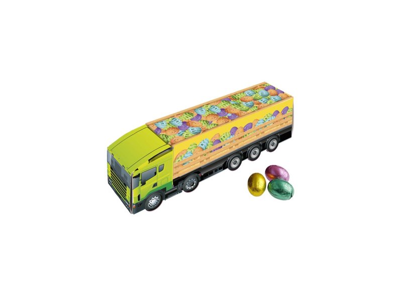 Medium truck met Paas chocolade