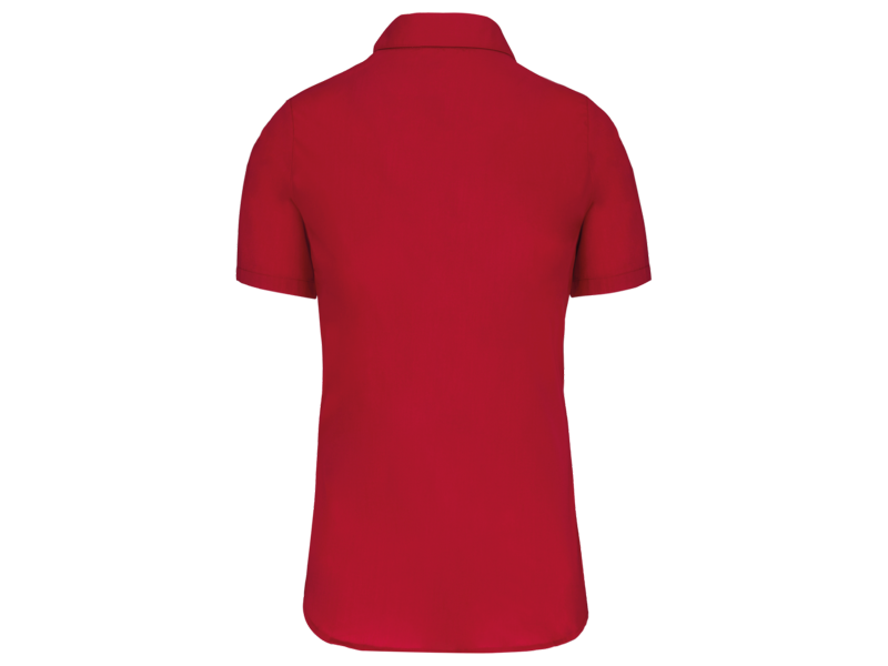 Kariban Dames Poplin Blouse Korte Mouwen