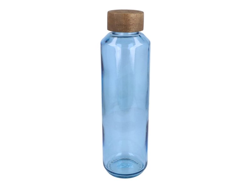 InSideOut Gerecyclede glazen Waterfles ReuuZ met houten dop 650 ml InSideOut Gerecyclede glazen Waterfles ReuuZ met houten dop 650 ml