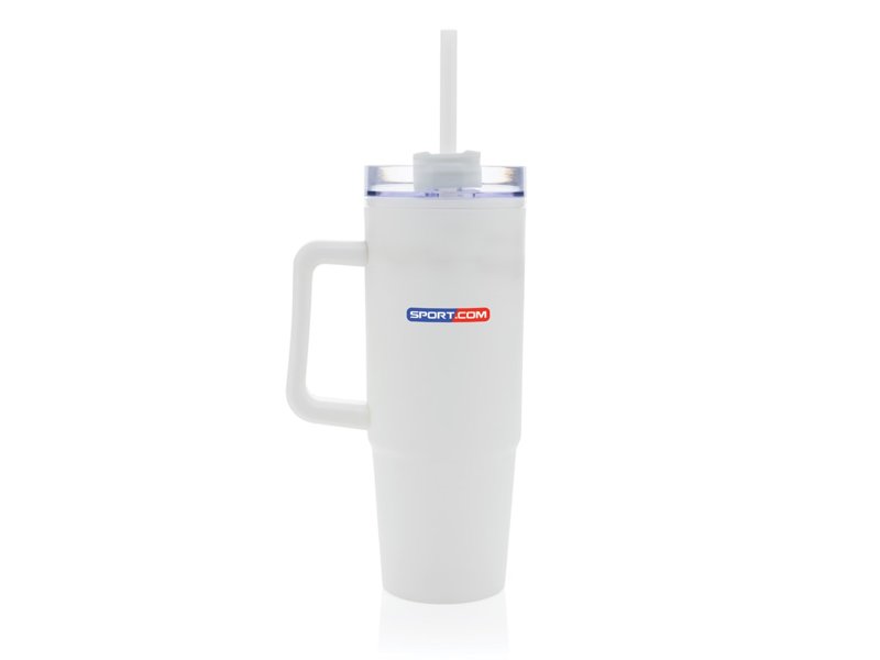 Tana Gerecyclede Plastic Tumbler met Handvat 900 ml - Duurzame Drinkfles | Totziens Promotions Tana Gerecyclede Plastic Tumbler met Handvat 900 ml - Duurzame Drinkfles | Totziens Promotions