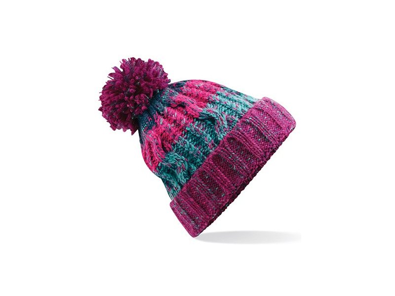 Beechfield - Corkscrew Pom Pom Beanie Beechfield - Corkscrew Pom Pom Beanie