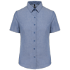 Kariban Dames oxford blouse korte mouwen Kariban Dames oxford blouse korte mouwen