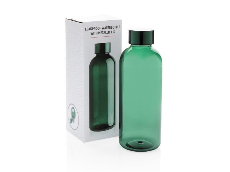 Lekvrije waterfles met metallic dop