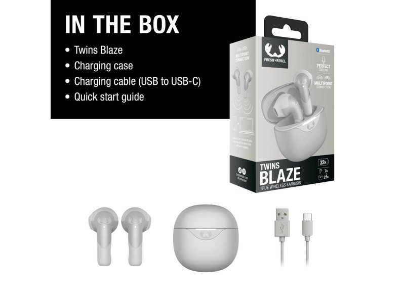 3TW2200 I Fresh 'n Rebel Twins Blaze - True Wireless earbuds with ENC