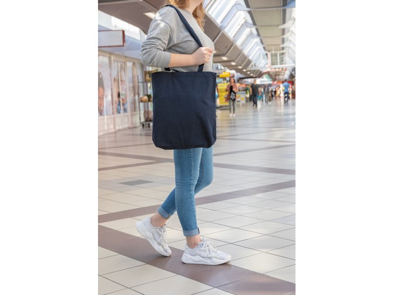 Impact AWARE™ gerecycled katoenen draagtas 330gsm