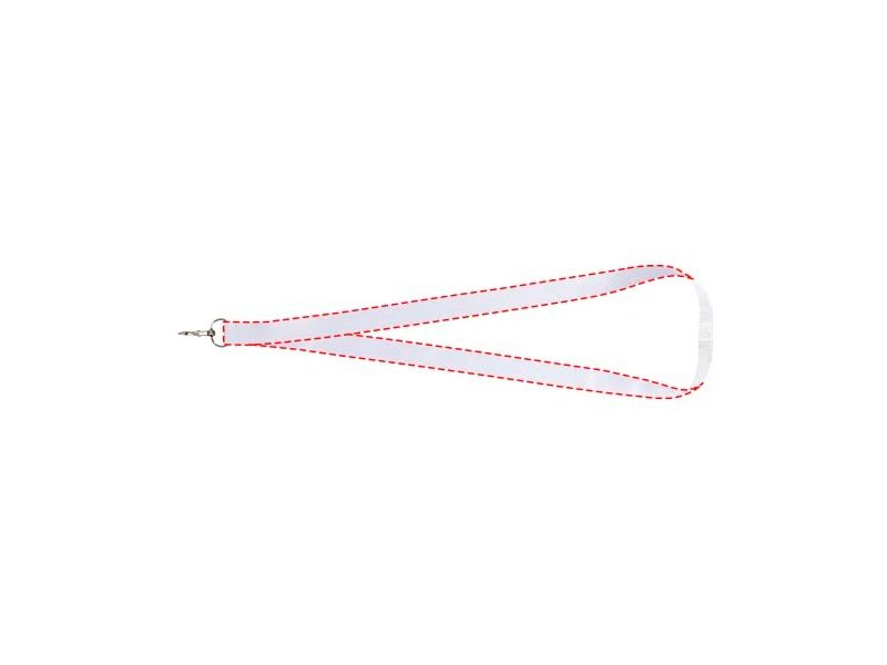 Addie gerecyclede PET lanyard - dubbelzijdige sublimatie