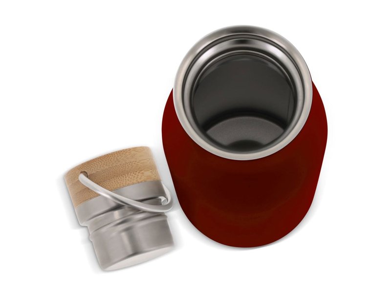 Thermo fles met bamboe deksel 500ml