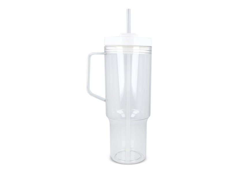 Miami beker met handvat transparant 1.2 L R-PET