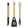 Barbecue gereedschapsset hout Barbecue gereedschapsset hout