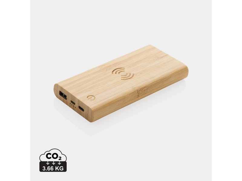 Bamboe 8.000 mAh 5W draadloze powerbank