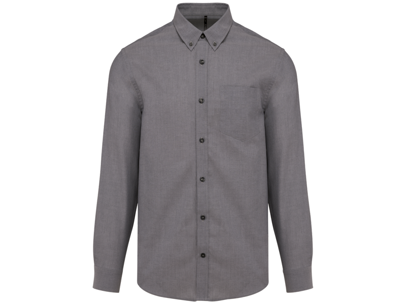 Kariban Heren oxford overhemd lange mouwen