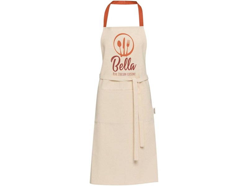 Nia schort van 200 g/m² gerecycled katoen