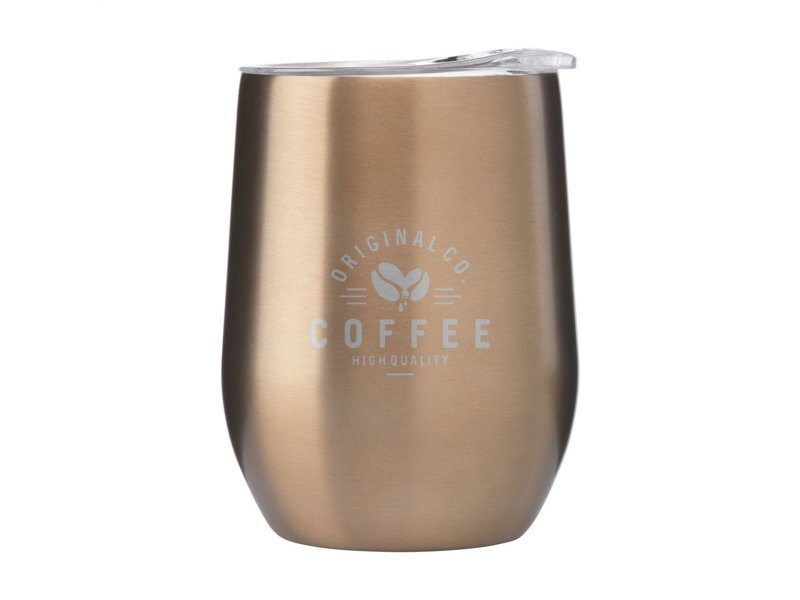 Huevo RCS Recycled Steel Cup 350 ml thermobeker Huevo RCS Recycled Steel Cup 350 ml thermobeker