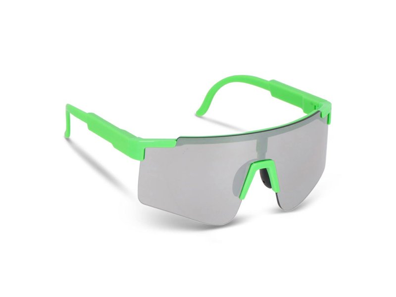 Sportzonnebril met spiegelende glazen Sportzonnebril met spiegelende glazen