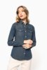 Kariban Dames denim blouse lange mouwen Kariban Dames denim blouse lange mouwen