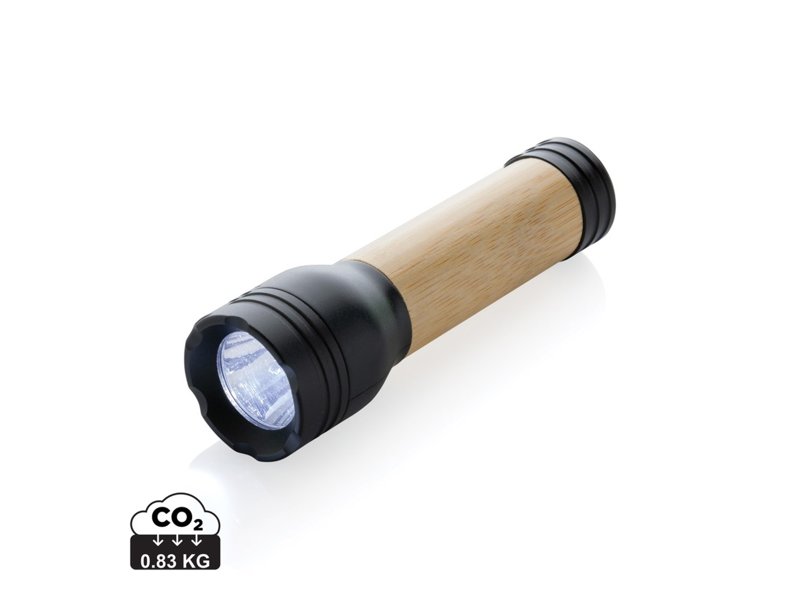 Lucid 1W RCS gerecycled plastic & bamboo zaklamp