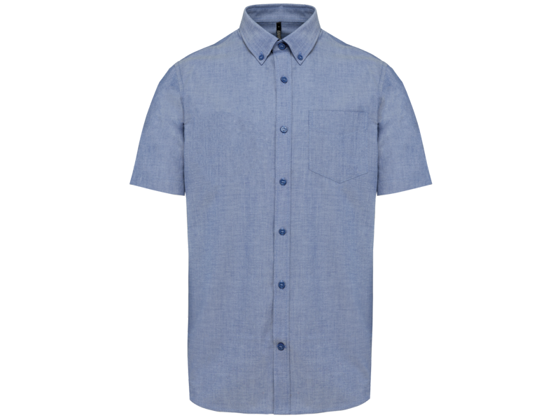 Kariban Heren oxford overhemd korte mouwen