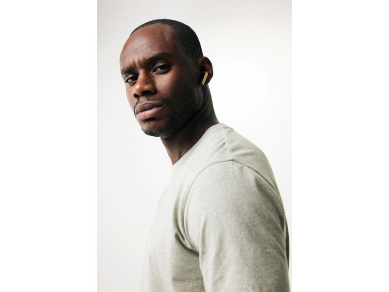 Gerecycled plastic & bamboe TWS-oordoppen