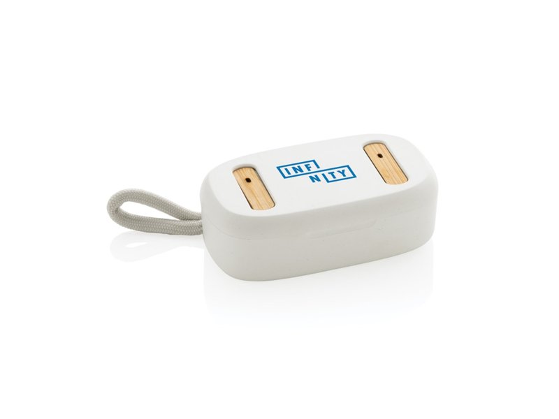 Gerecycled plastic & bamboe TWS oordopjes Gerecycled plastic & bamboe TWS oordopjes