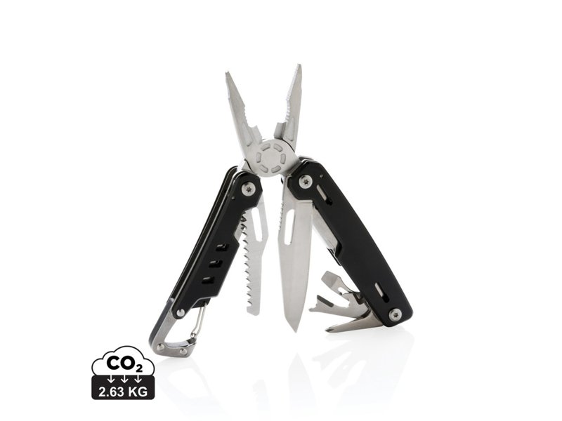 Solid multitool met karabijnhaak