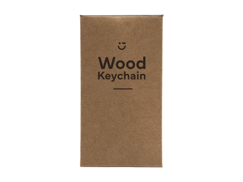WoodKey Rectangle sleutelhanger