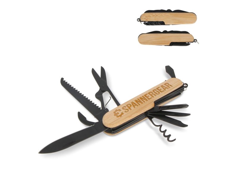 Multitool bamboe 9 functies