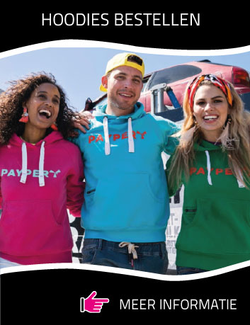 Warme hoodies bestellen met eigen logo