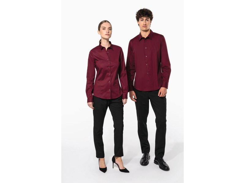 Kariban Dames stretch blouse lange mouwen Kariban Dames stretch blouse lange mouwen