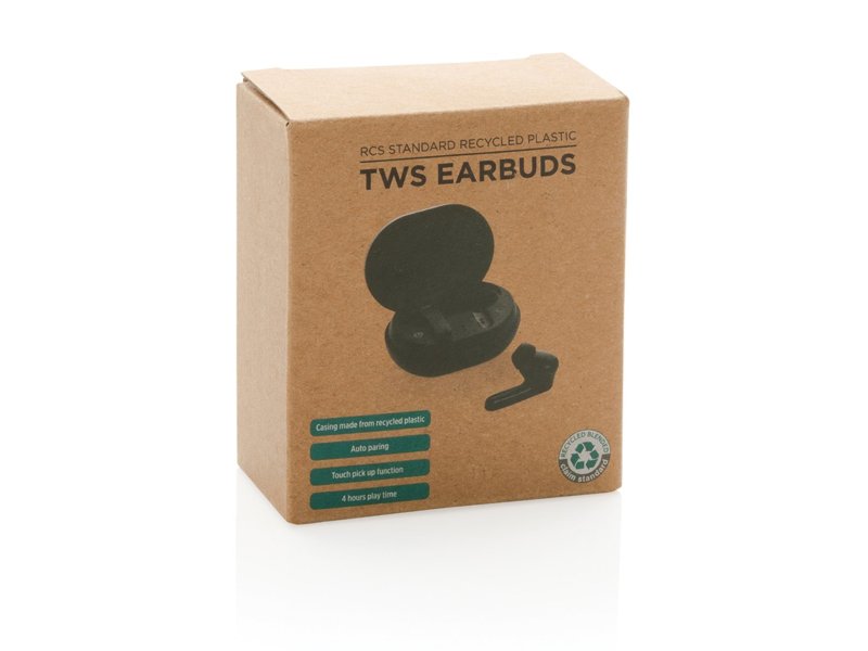 RCS standaard recycled plastic TWS oordopjes RCS standaard recycled plastic TWS oordopjes