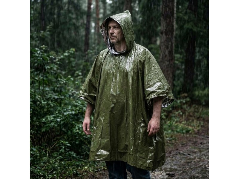 Outdoor Survival 2-in-1 thermische poncho Outdoor Survival 2-in-1 thermische poncho