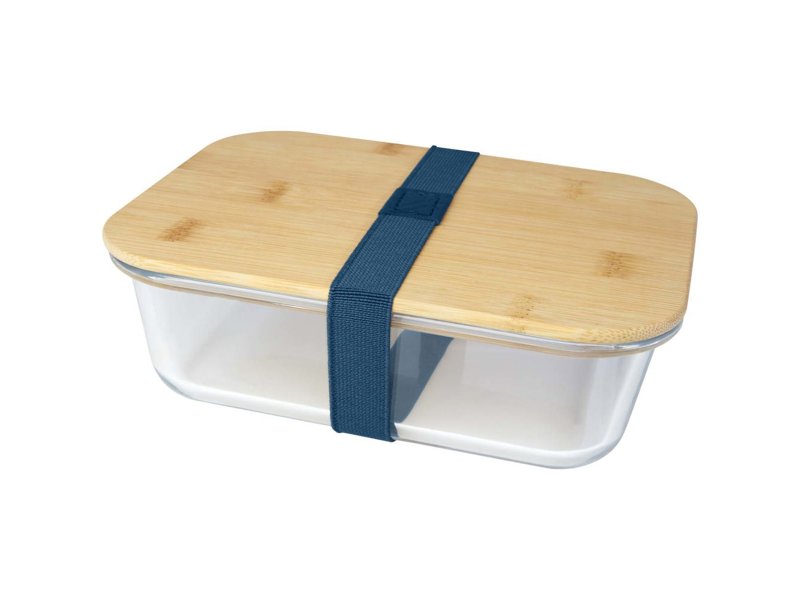 Roby glazen lunchtrommel met bamboe deksel Roby glazen lunchtrommel met bamboe deksel