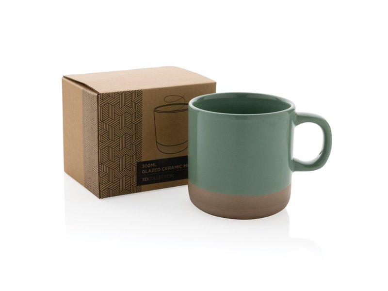 Geglazuurde keramische mok Geglazuurde keramische mok