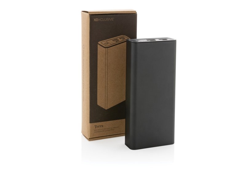 Terra RCS gerecyclede 20W aluminium powerbank 20.000 mAh