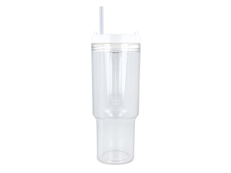 Miami beker met handvat transparant 1.2 L R-PET