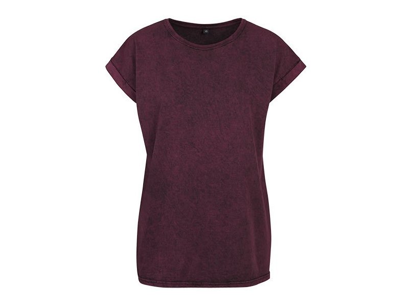 Build Your Brand - Ladies´ Acid Washed Extended Shoulder Tee Build Your Brand - Ladies´ Acid Washed Extended Shoulder Tee