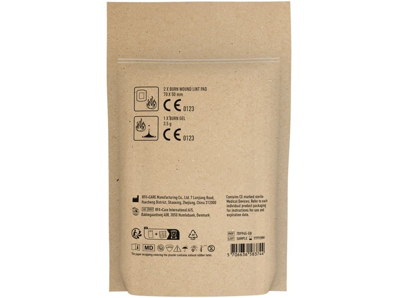 MiniKit Brandwonden eerste hulp set met papieren stazak