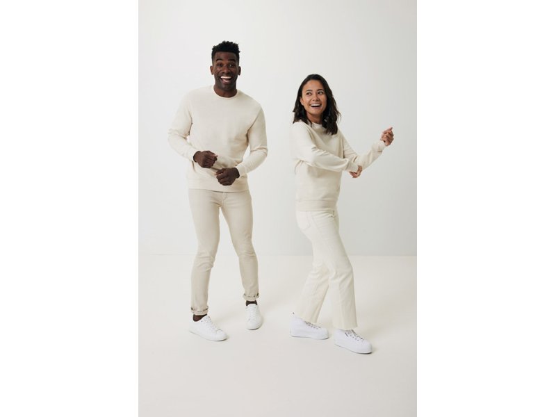 Sweater van gerecycled katoen sweater ongeverfd - minder belasting van het milieu